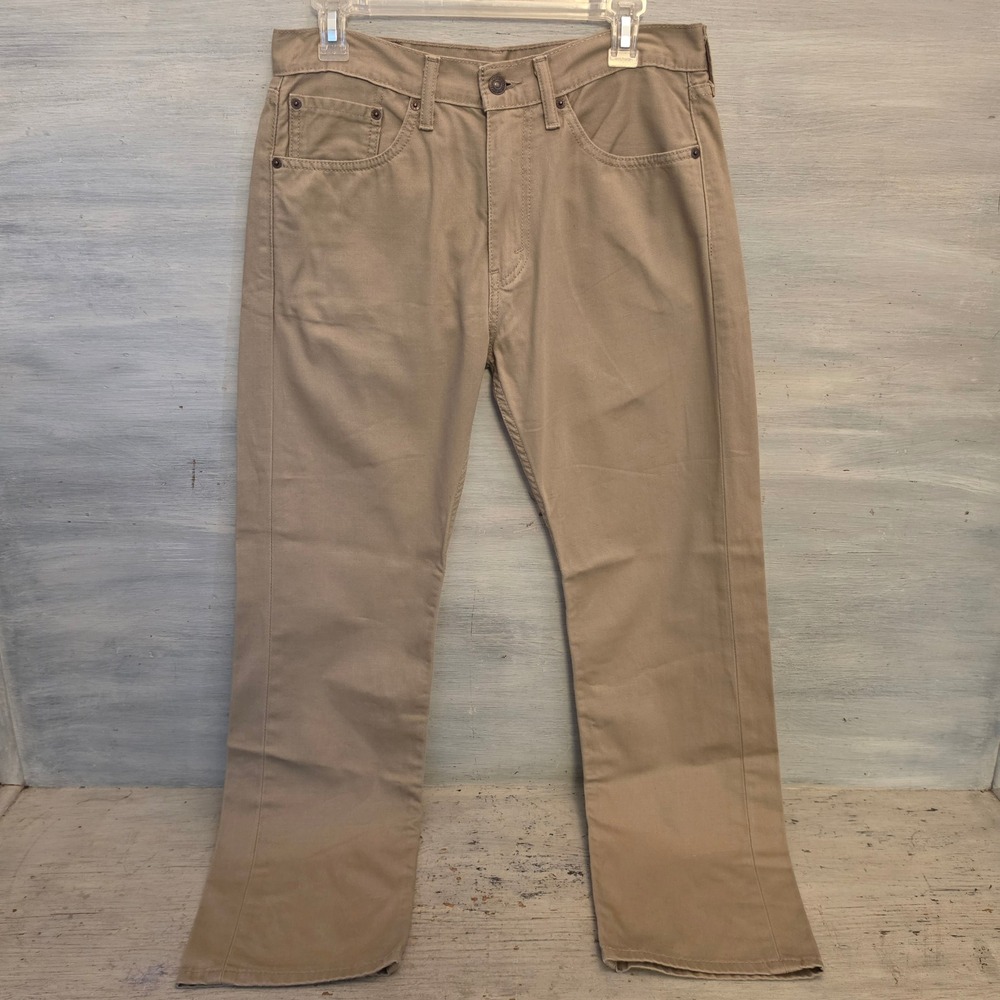 Levi Strauss & Co. 100% Cotton Men's Tan "505" Straight Leg Pants 31" GC
